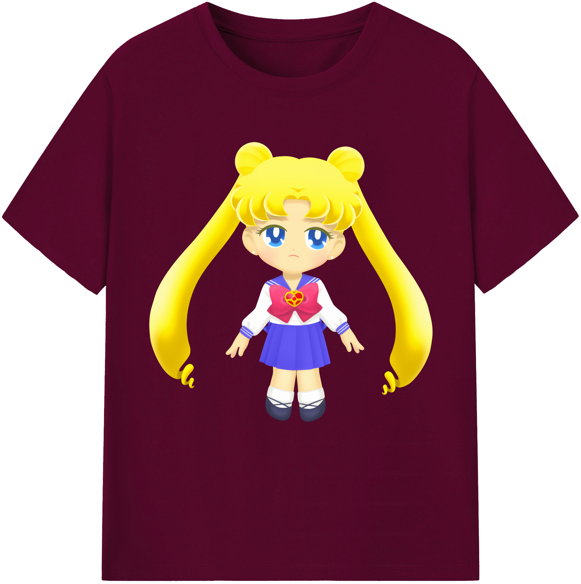 （画像用） 美少女戦士セーラームーン 愛野 美奈子 あいの みなこ Sailor Moon Aino Minako レディースカジュアルプリントTシャツ（綿100％）